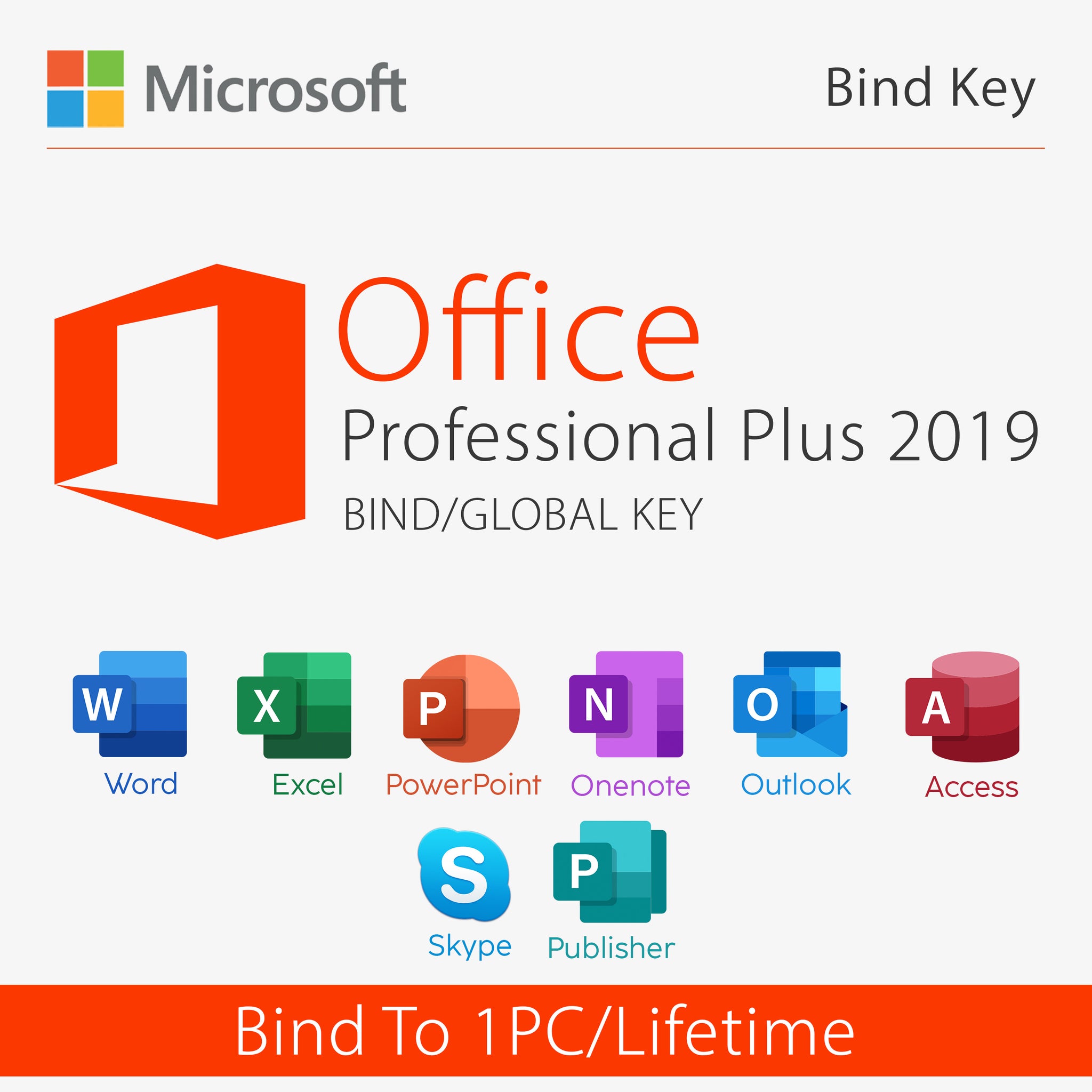 Microsoft Office 2019 Professional Plus Bind Vaneyo