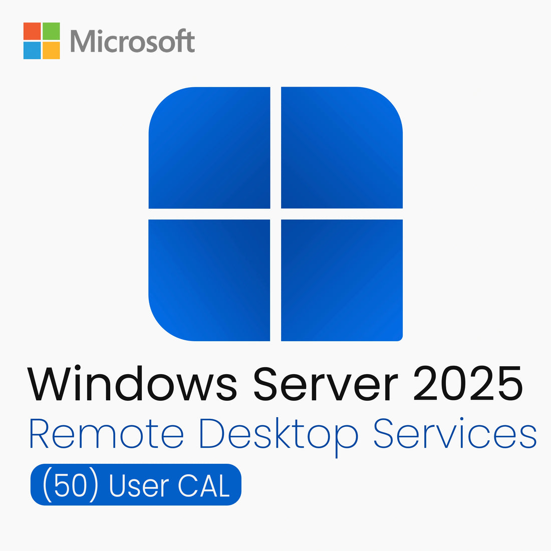Microsoft Windows Server 2025 Remote Desktop Services User Connections (50) CAL - Lifetime License Vaneyo