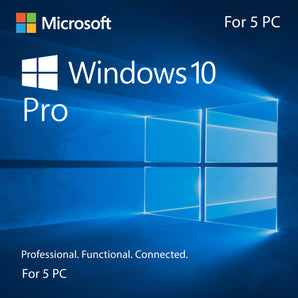 Microsoft Windows 10 Pro For 5 PC License