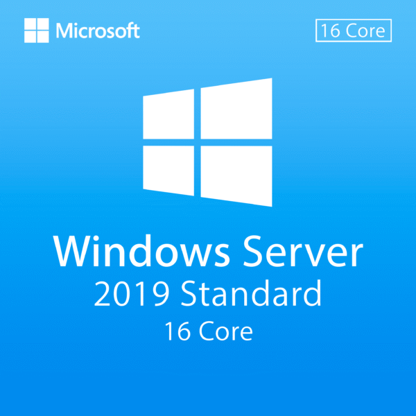 Microsoft Windows Server 2019 Standard 16 Core - Lifetime License
