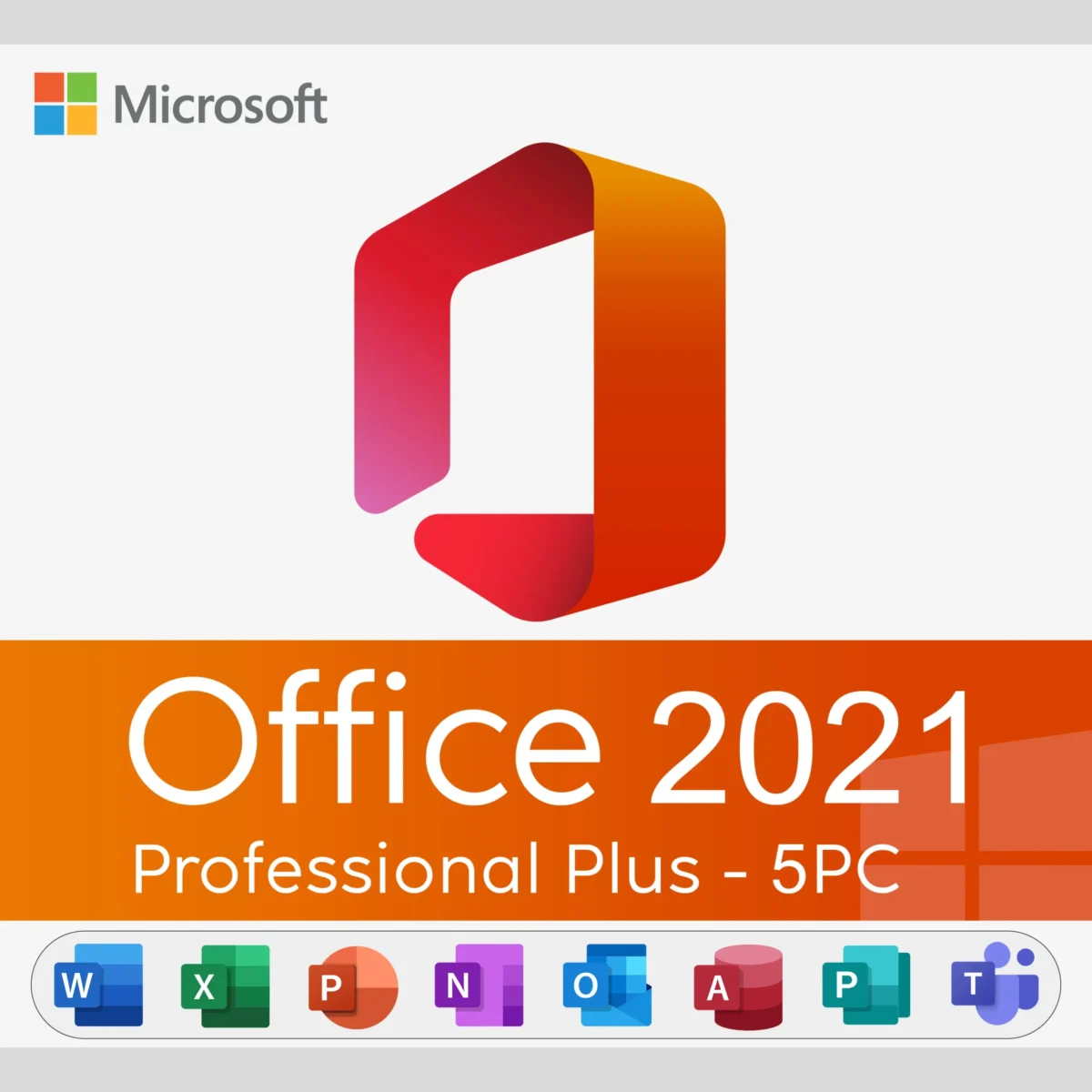 Microsoft Office 2021 Professional Plus For 5 PC