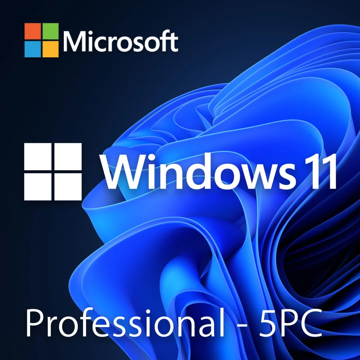 Microsoft Windows 11 Professional - Lifetime License For 5 PCs