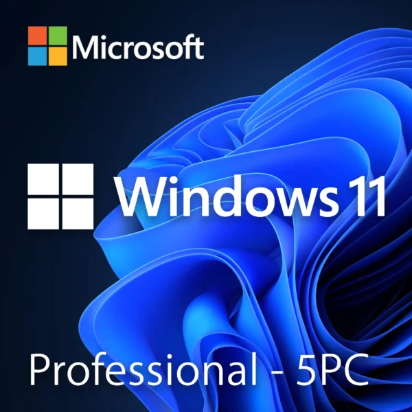 Microsoft Windows 11 Professional - Lifetime License For 5 PCs