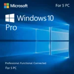 Microsoft Windows 10 Professional - Lifetime License For 5 PC