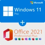 Microsoft Windows 11 Professional + Office 2021 Professional Plus- Lifetime License For 1 PC